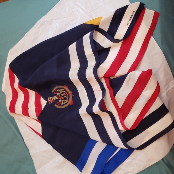 Liz Claiborne Accessories - Liz Claiborne Yacht Club Crest Vintage Scarf